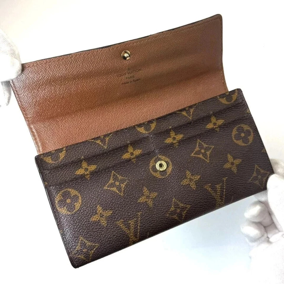 s-l960 (1) Louis Vuitton Portefeuille Sarah Monogram Bifold Long Wallet M61734 - Image 3